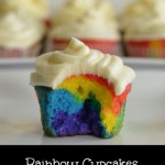 Rainbow Cupcakes with Buttercream Frosting