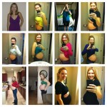 2nd Pregnancy Belly Collage